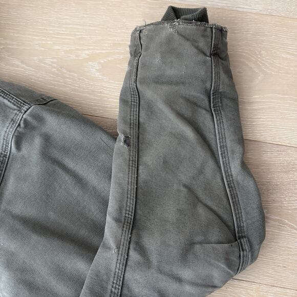 Carhartt C95 ARG Jackson Coat Men XL Tall Green Sherpa Lined Hooded Work Jacket - Picture 4 of 12